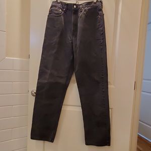 Men's LEVI'S 550 Relaxed Black Jeans 34 x 34